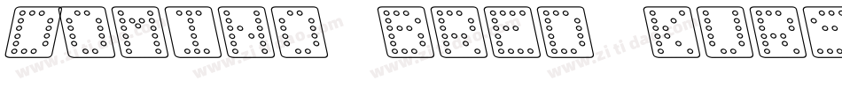 Domino bred kursiv字体转换
